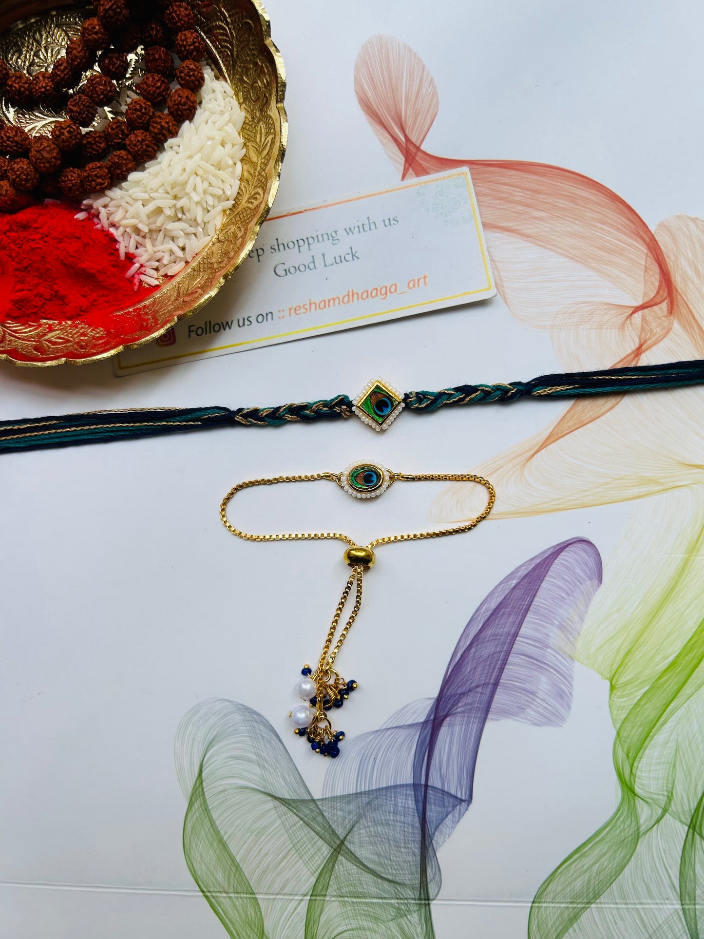 Morpankh Couple Rakhi