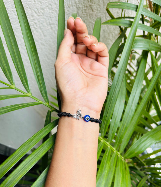 Evileye with butterfly bracelet