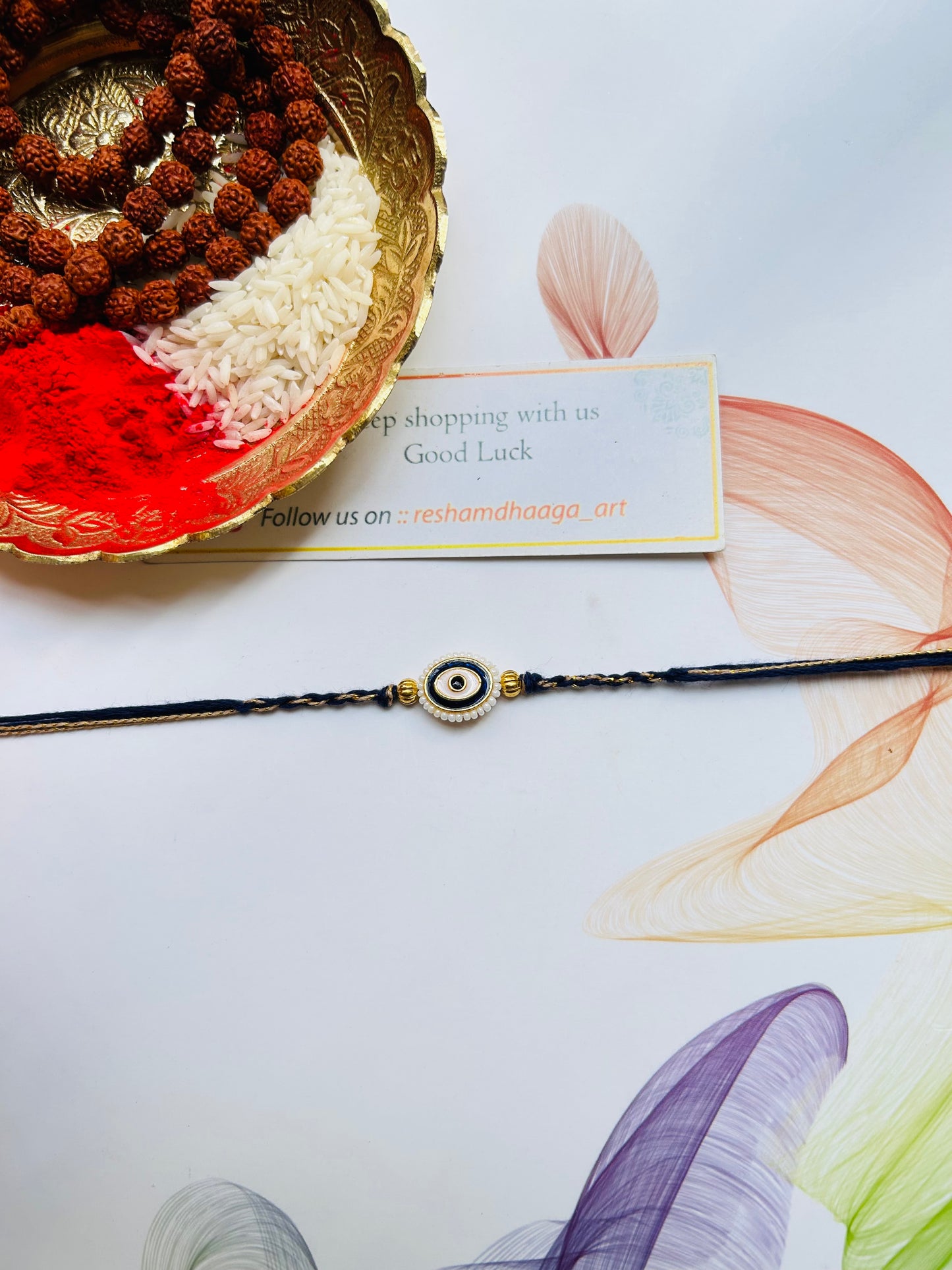 Evil-eye Kundan Rakhi