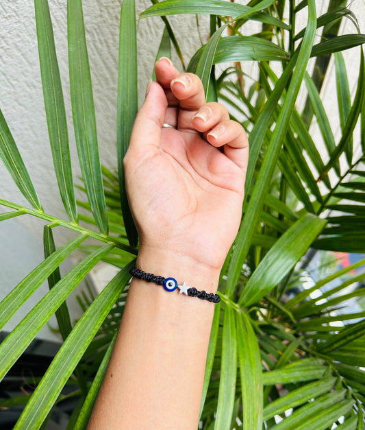 Star with evileye couple bracelet