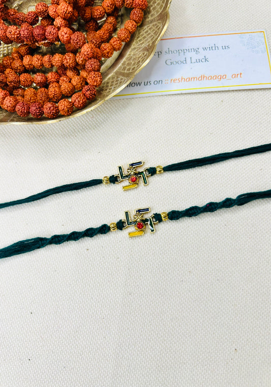 Swastik couple Rakhi