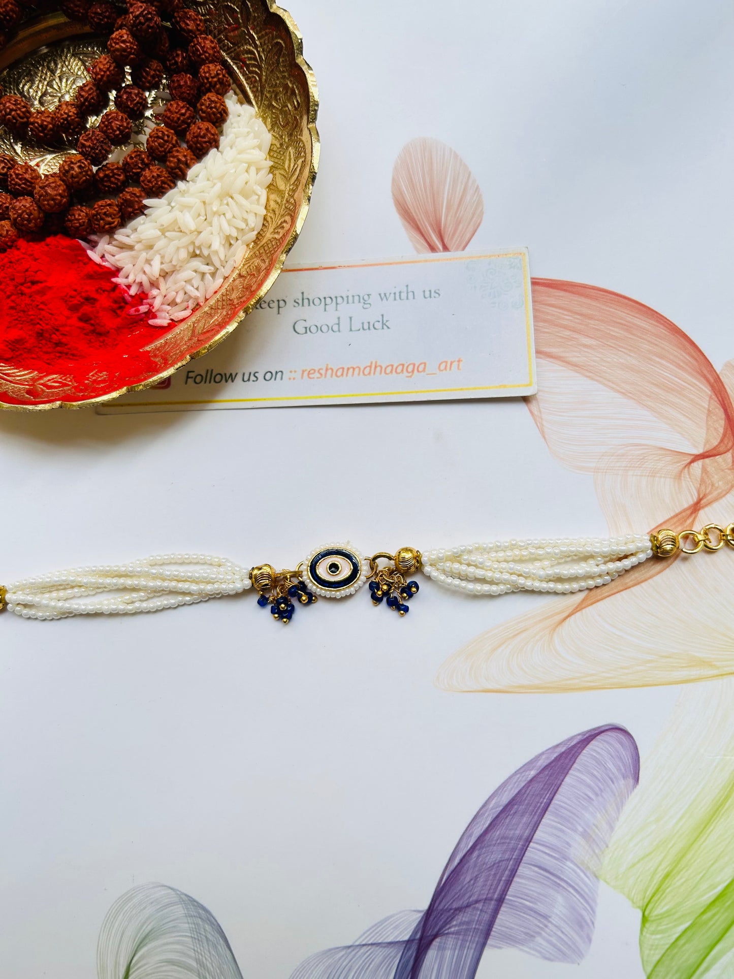 Evil-eye Kundan Rakhi