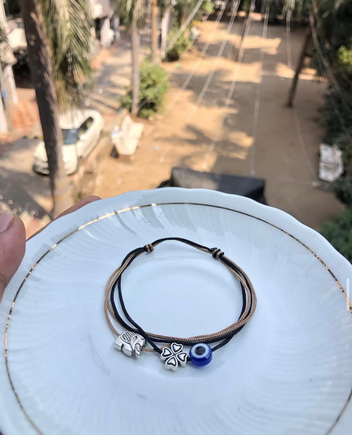 Evileye multi thread anklet