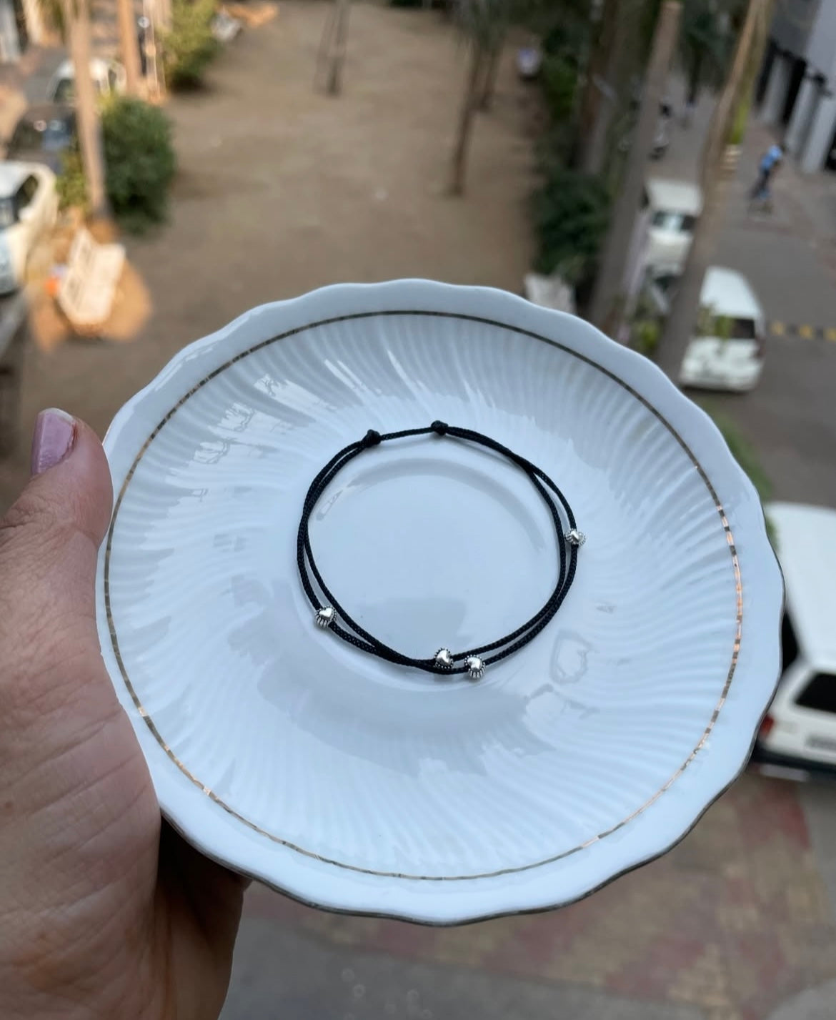 Small heart charms anklet