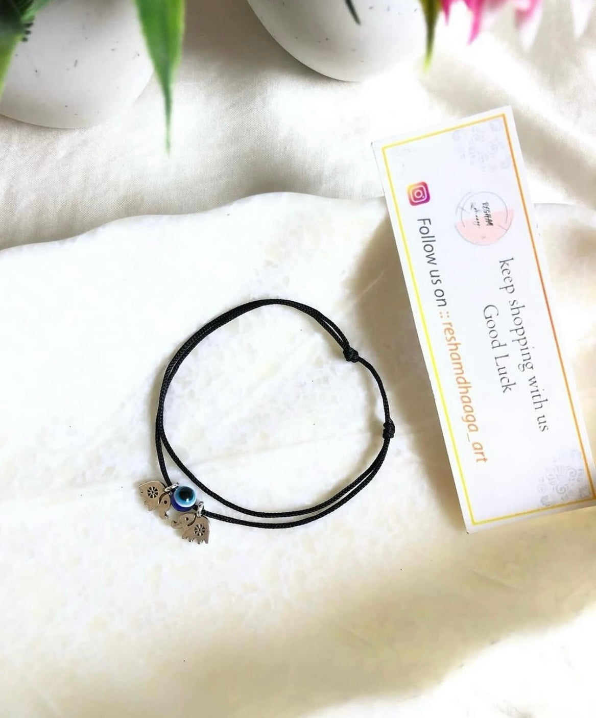 Evileye with elephant anklet