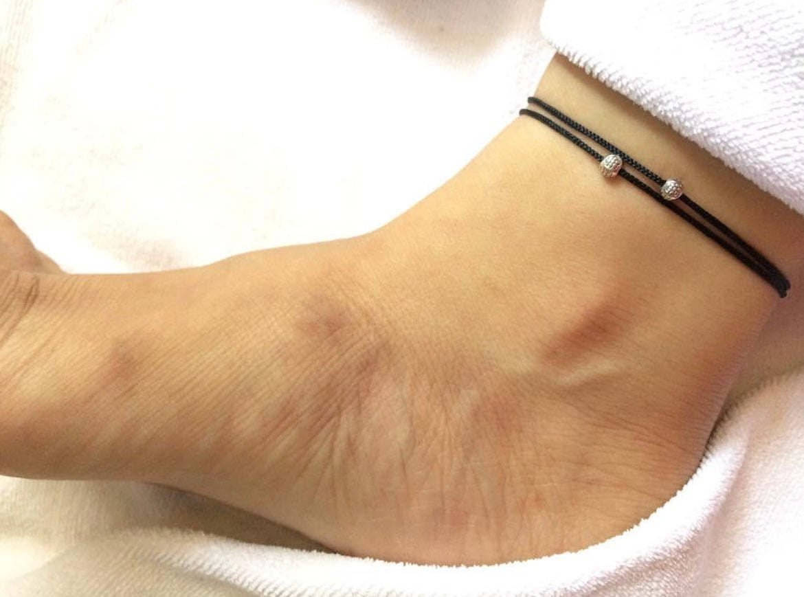 Ball adjustable anklet