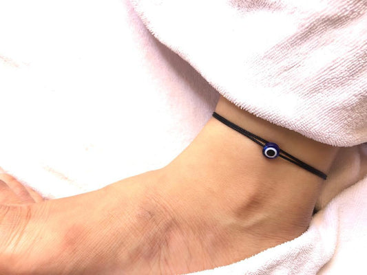 Adjustable Anklet - Evil eye