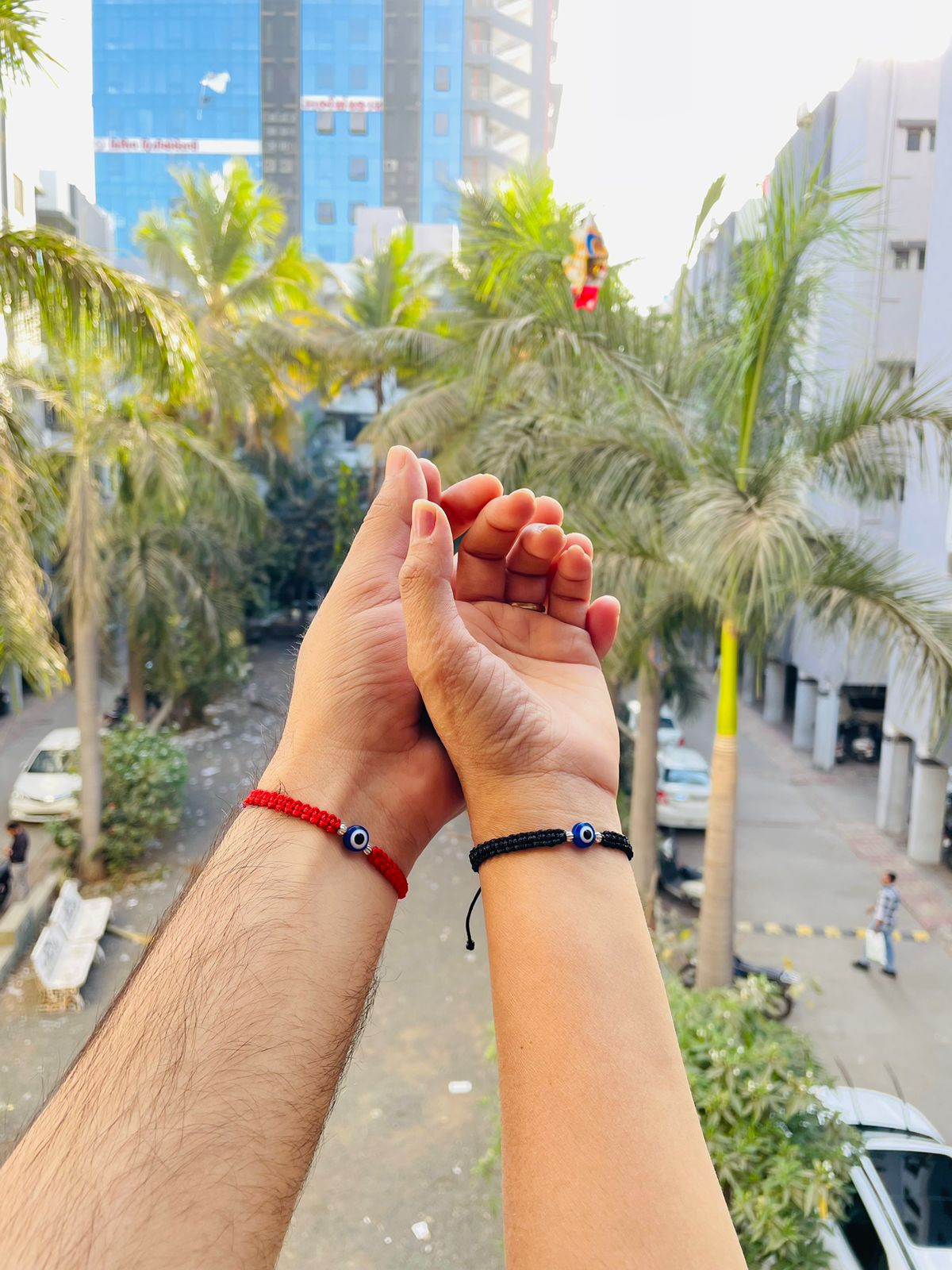 Evil eye Couple Bracelet Combo