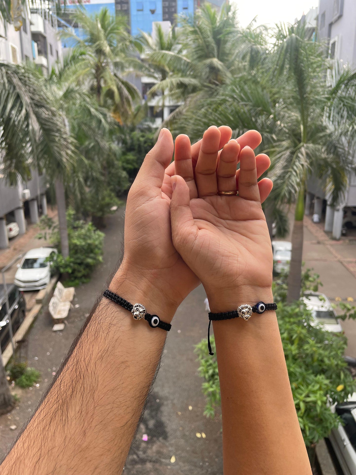 Lion with Evileye Bracelet