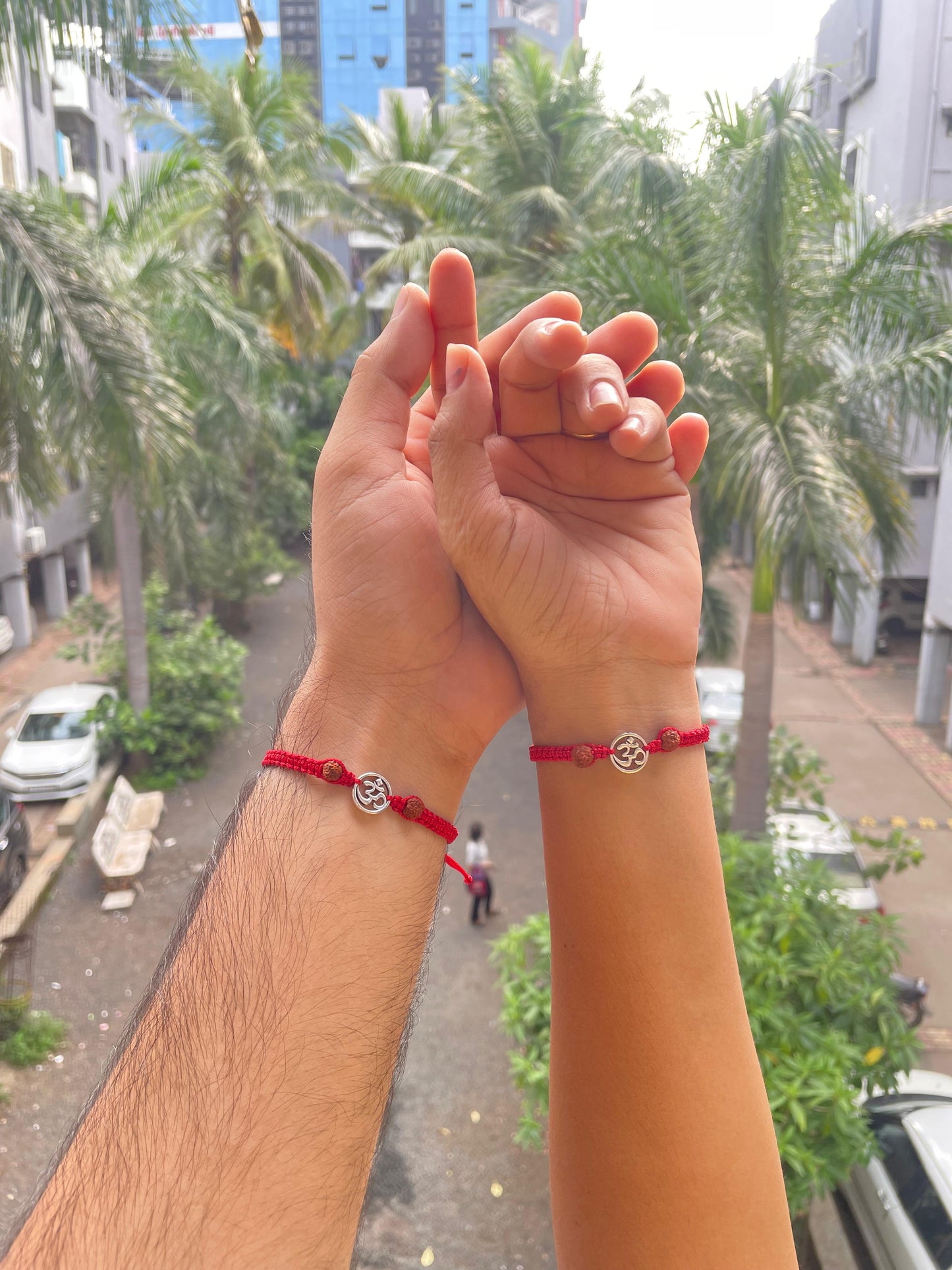 Om with Rudraksh Bracelet