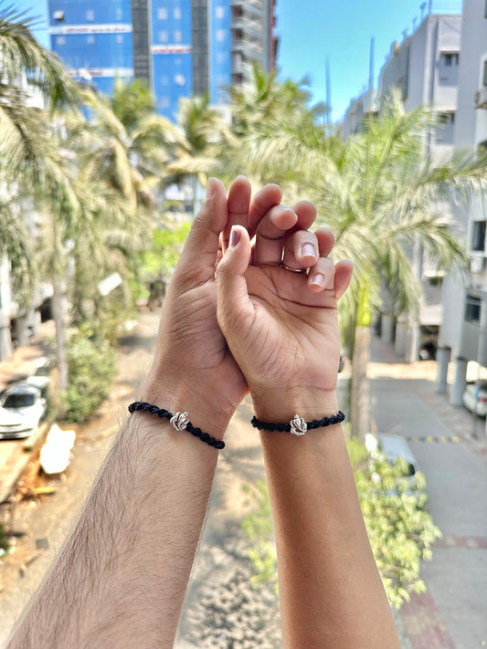 Ganesha couple adjustable bracelet