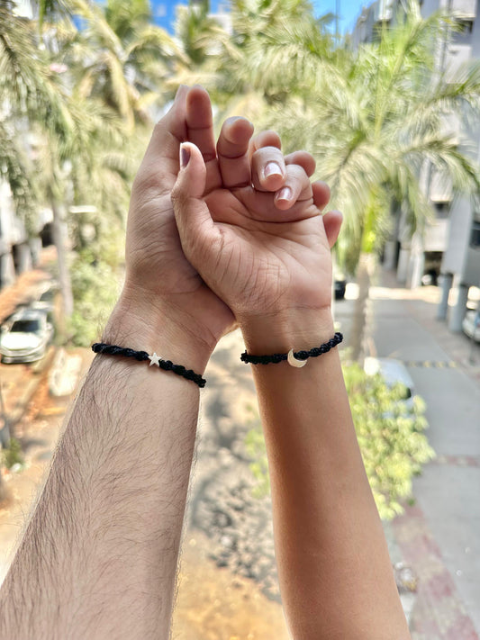 Star - moon couple bracelet