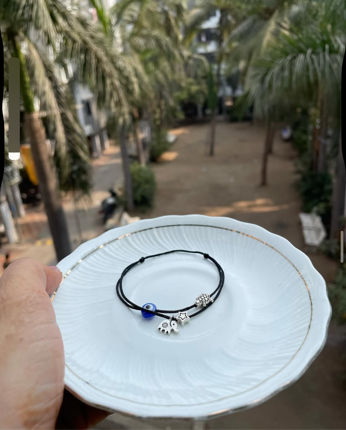 Evileye with multiple charm anklet