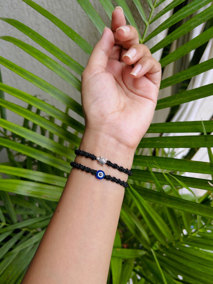 Evil-eye and Turltle Adjustable Bracelet