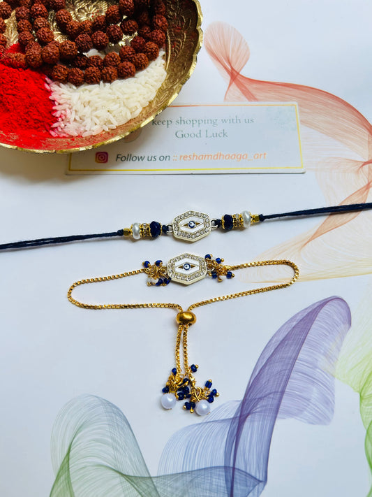 Evil-eye Rakhi Combo