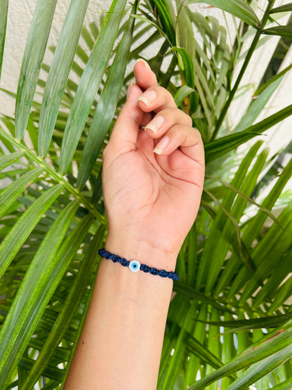 Glass evileye unisex bracelet