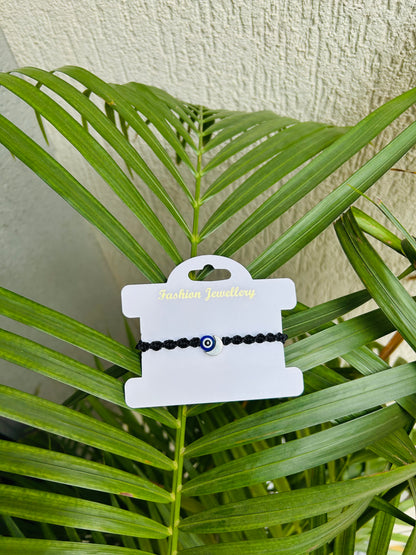 Moon with evileye bracelet