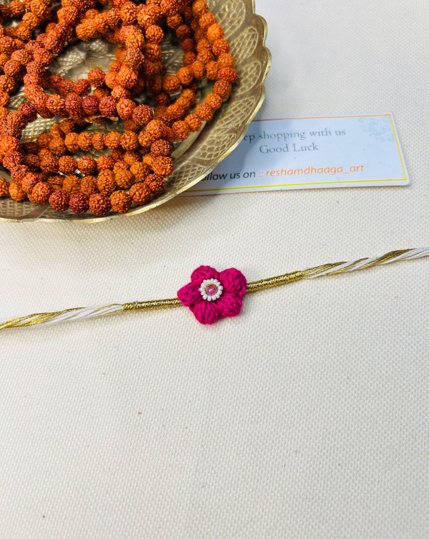 Flower Crochet Rakhi