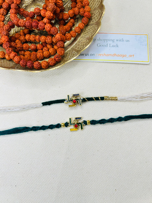 Swastik couple Rakhi