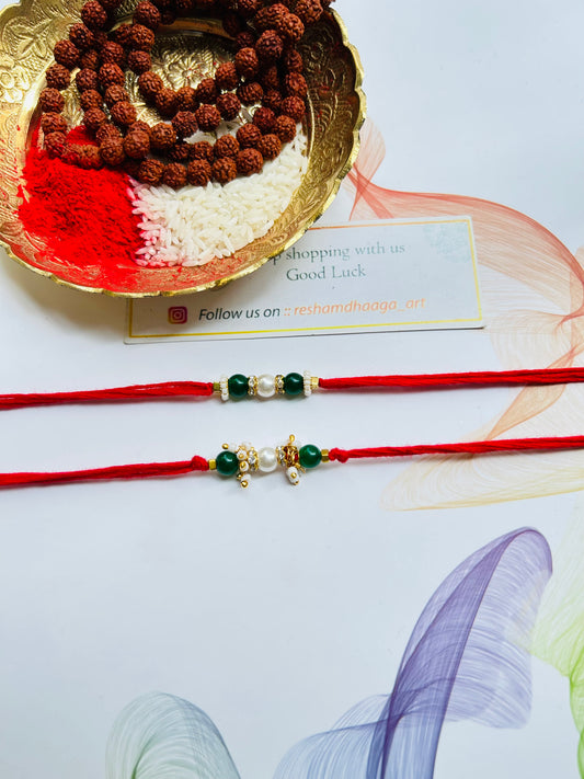 Beads Couple Rakhi