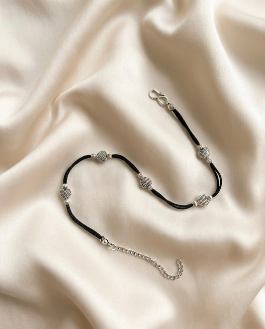 Heart with beads anklet