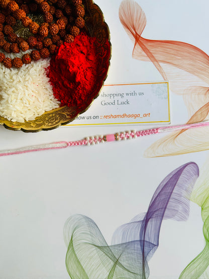 Beads with crystal rakhi
