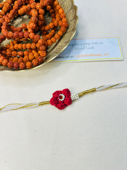 Flower Crochet Rakhi