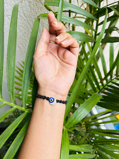 Moon with evileye bracelet