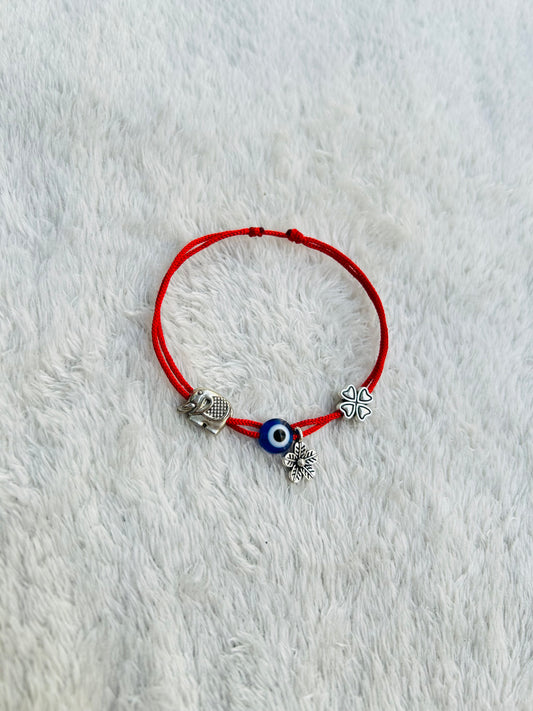 Multi charm adjustable anklet