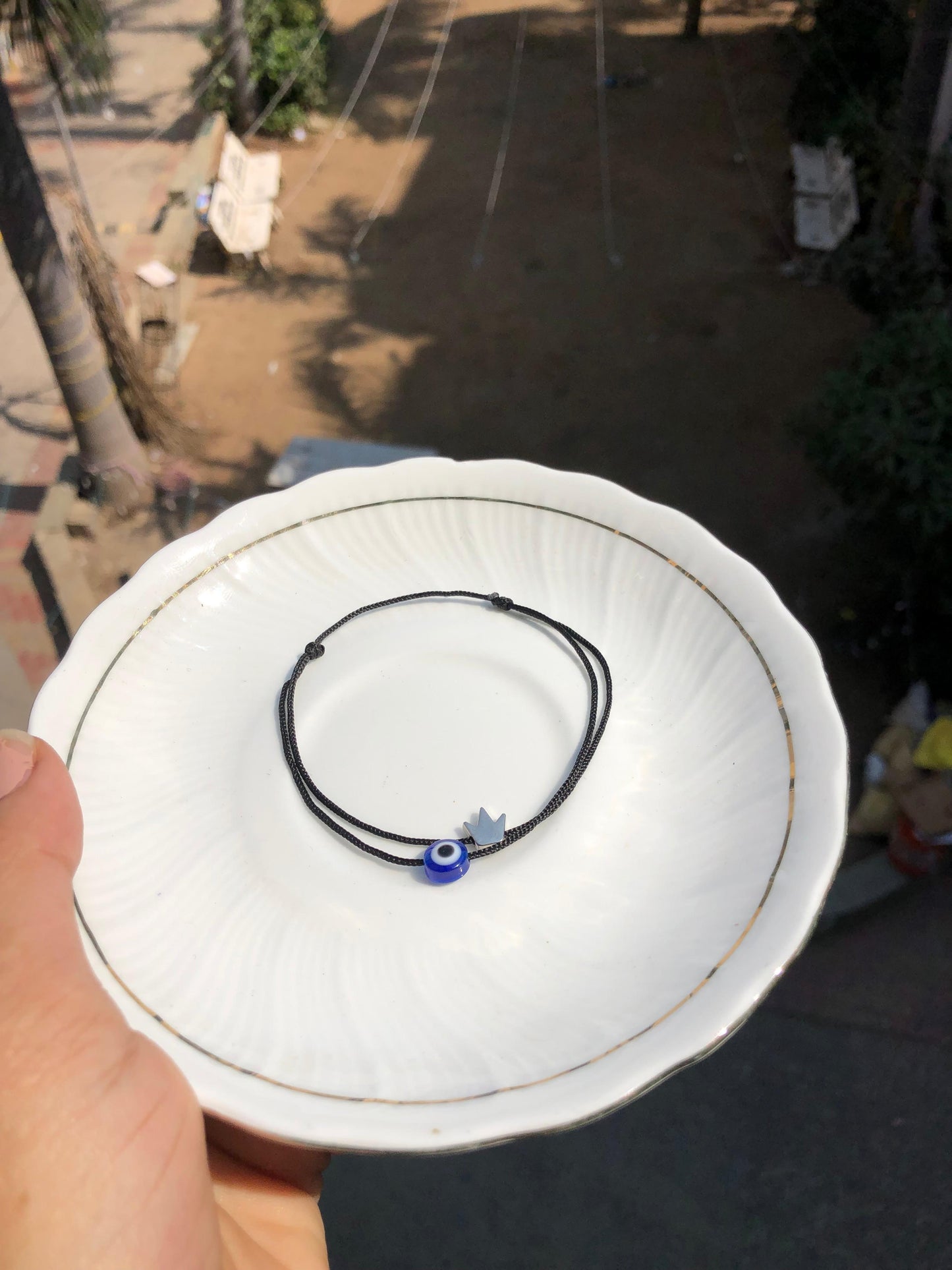 Evileye with crown anklet