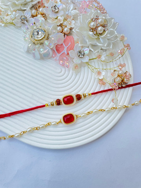 Kundan Couple Rakhi
