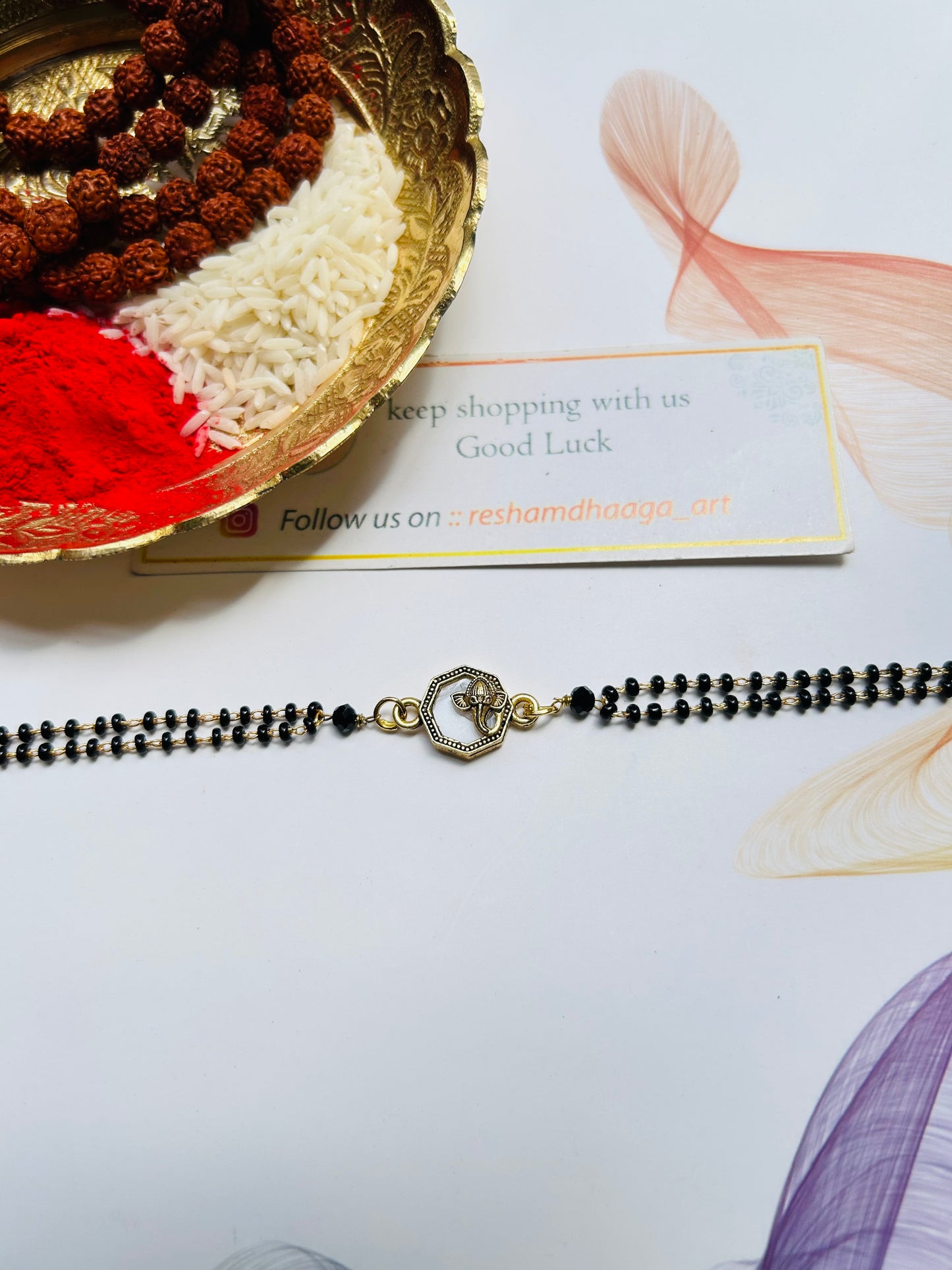 Ganesha mother pearl Bhabhi Rakhi