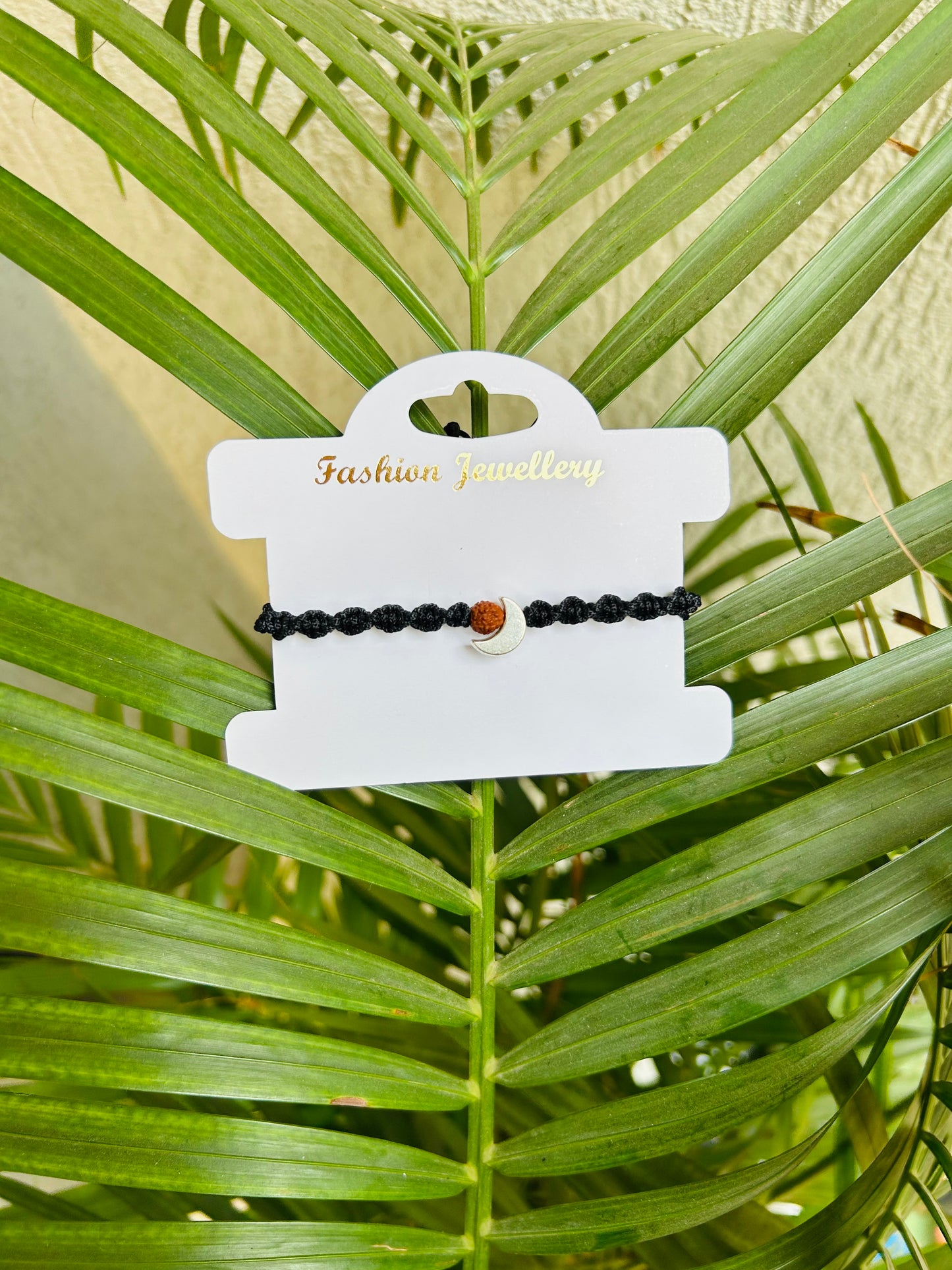 Rudraksh with Moon couple bracelet