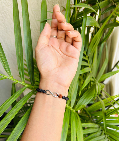 Infinity- Rudraksh bracelet