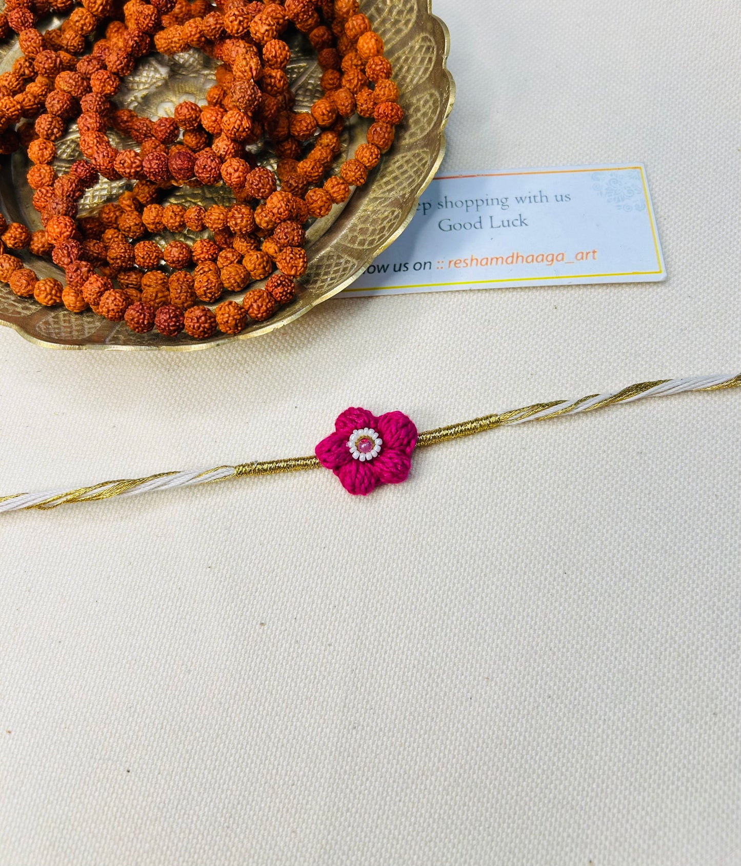 Flower Crochet Rakhi