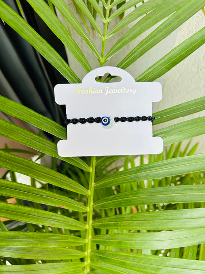 Moon with evileye bracelet