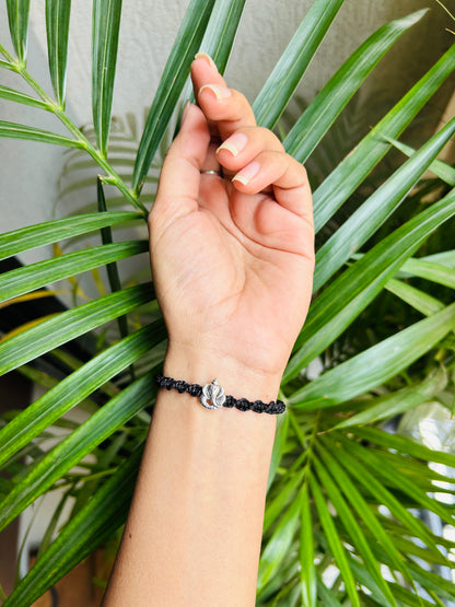 Ganesha couple adjustable bracelet