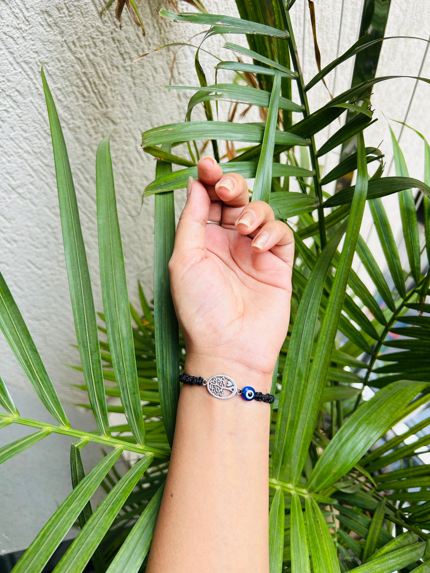 Tree of love pendant with evileye Unisex bracelet
