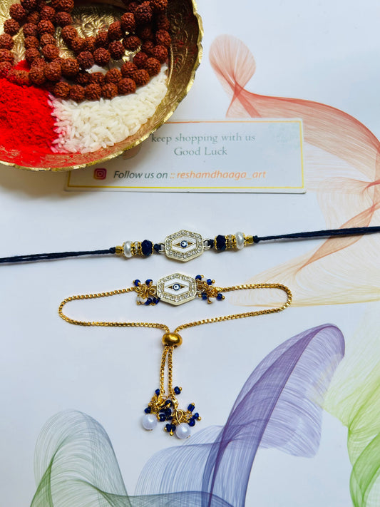 Evil-eye Rakhi Combo