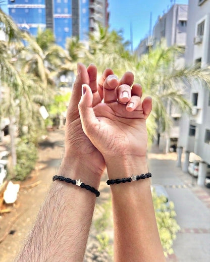 Crown couple bracelet