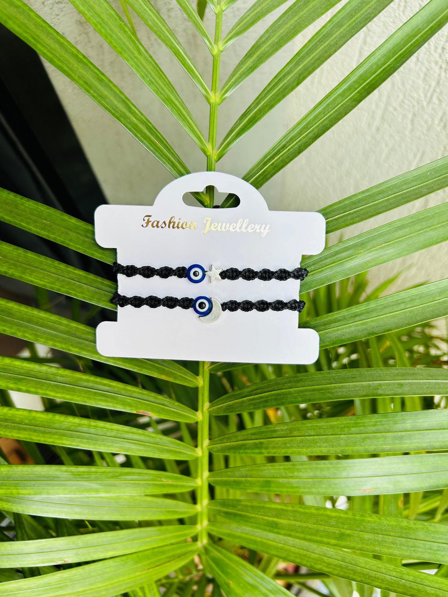 Star - Moon with evileye combo bracelet