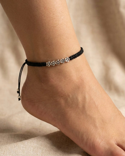 Flower Adjustable Anklet