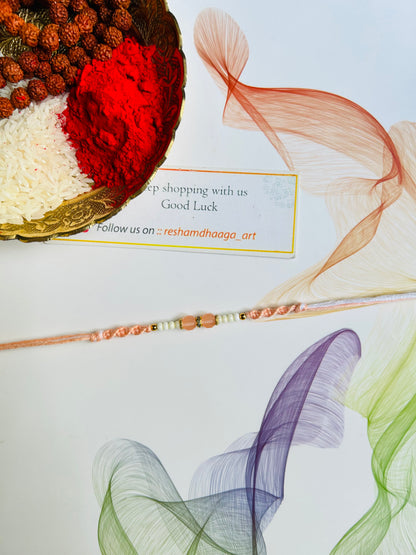 Crystal with beads rakhi
