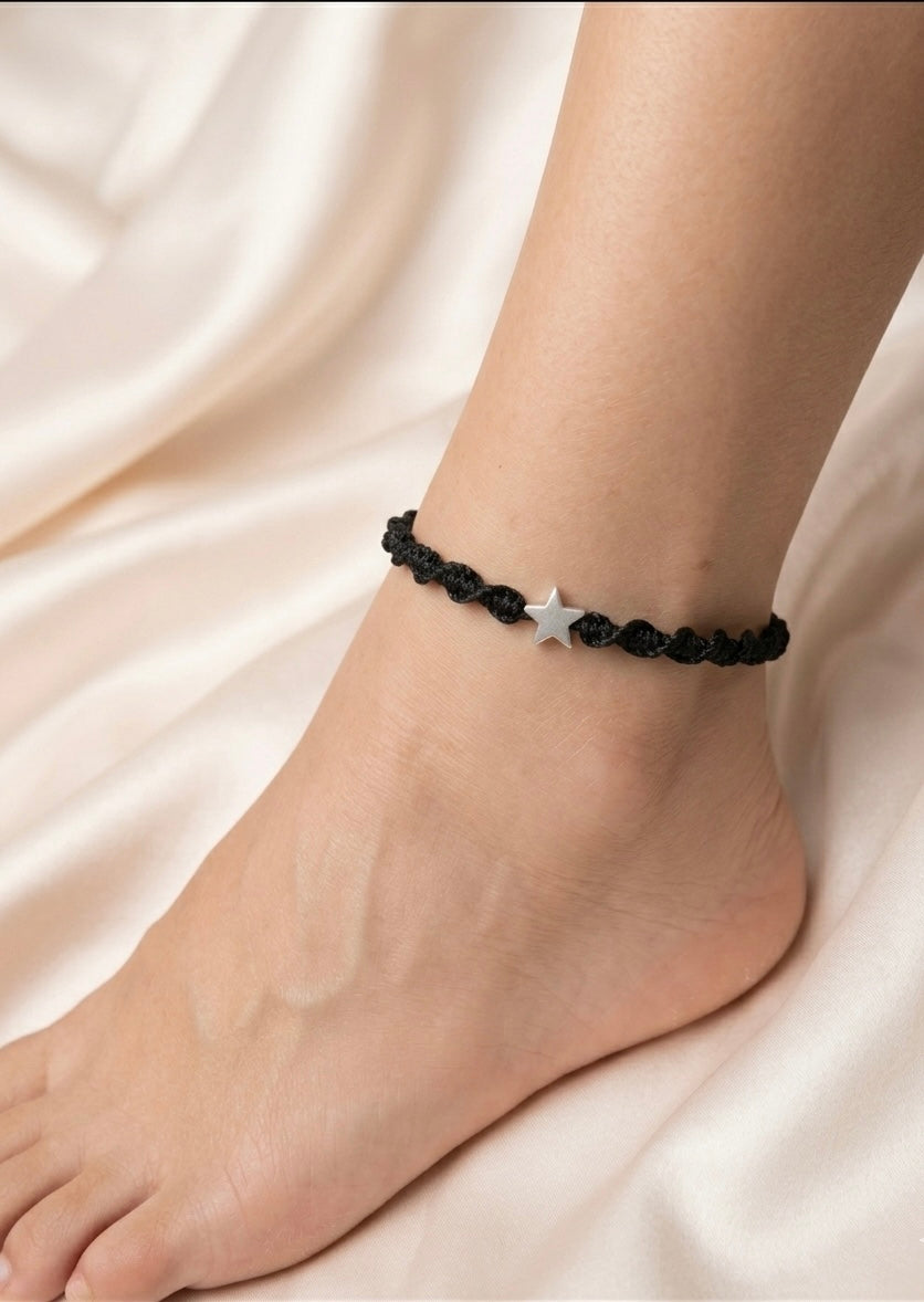 Star adjustable anklet
