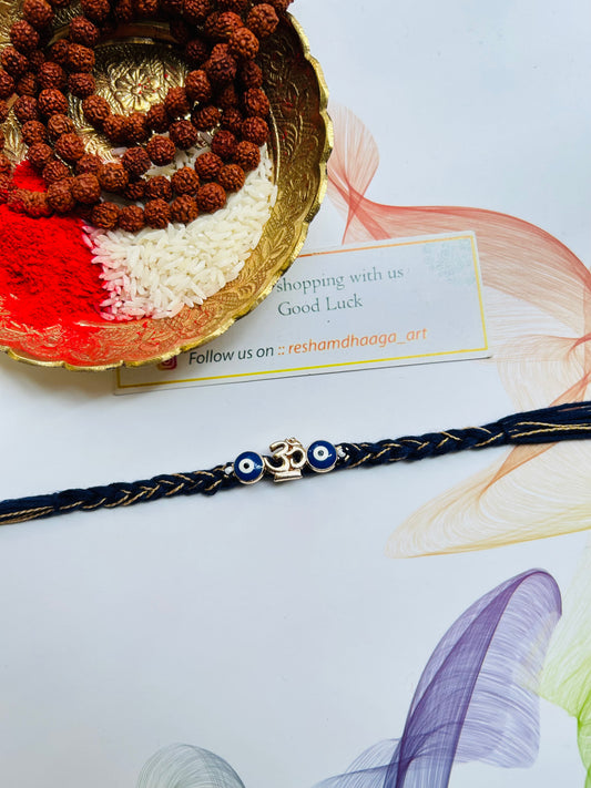 Om with evil-eye Rakhi