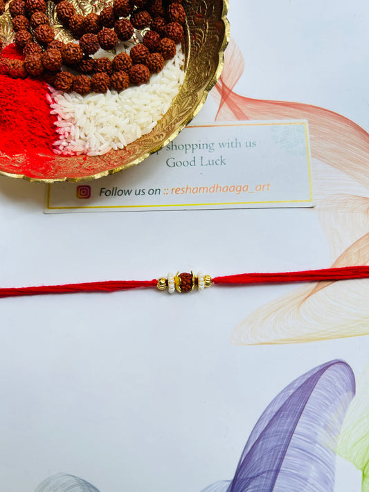 Simple Rudraksh Rakhi