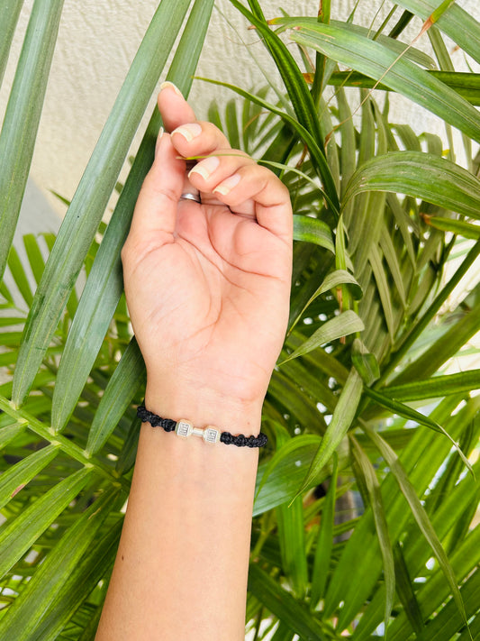 Dumbbell adjustable bracelet