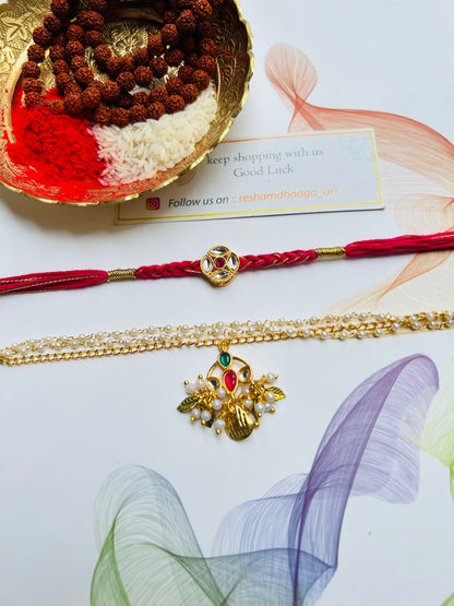 Kundan Couple Rakhi