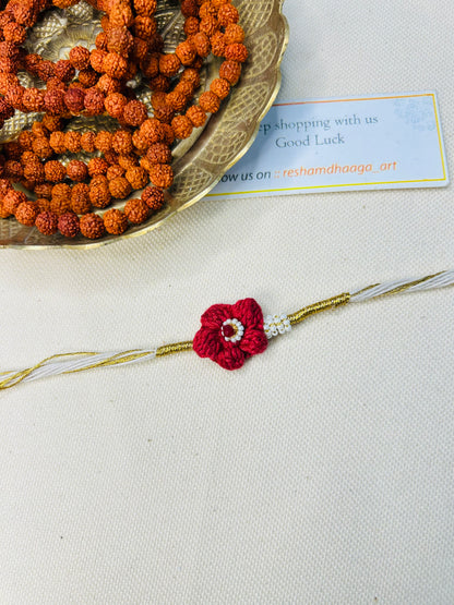 Flower Crochet Rakhi
