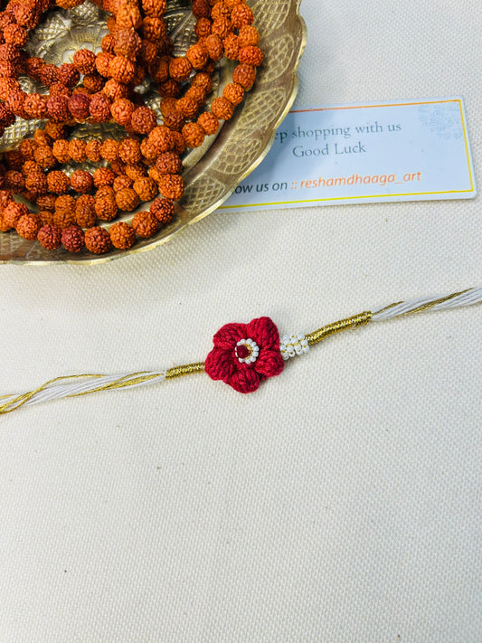 Flower Crochet Rakhi